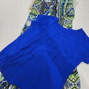 Bobbie Brooks Vibrant Blue Short Sleeve Tee